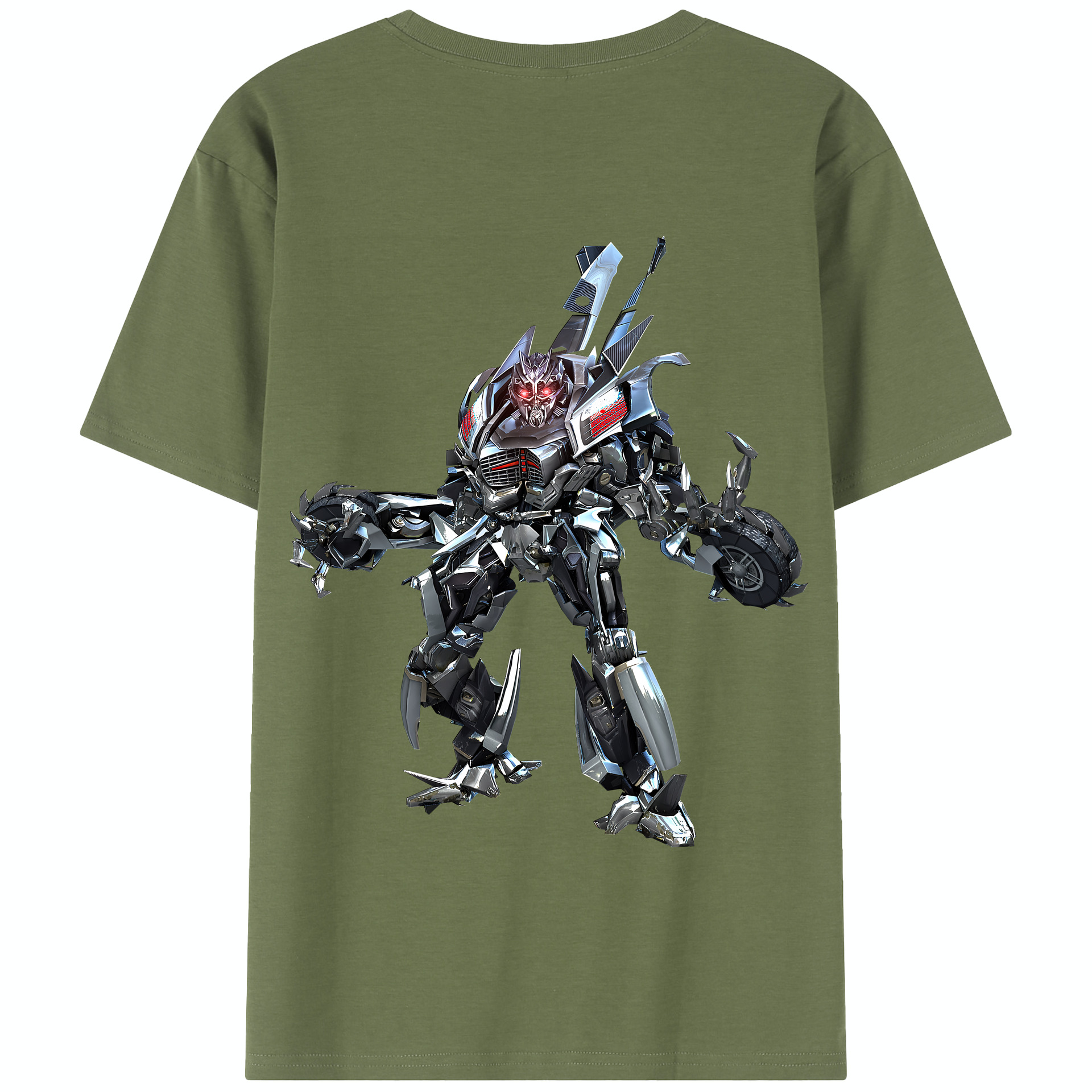 （画像用） Transformers トランスフォーマー 綿100％半袖Tシャツ（背面プリント）